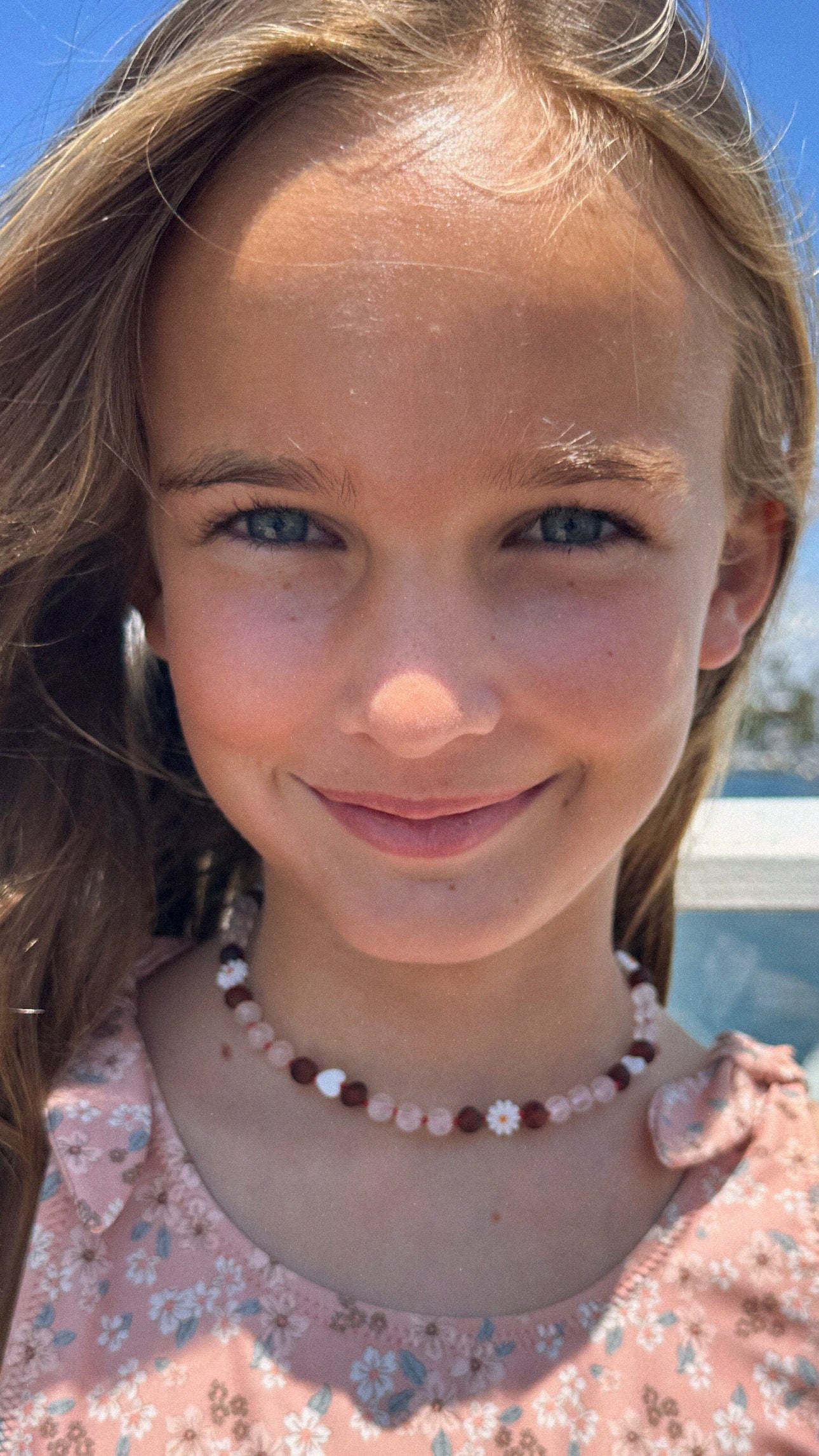 Amber Flower Necklace