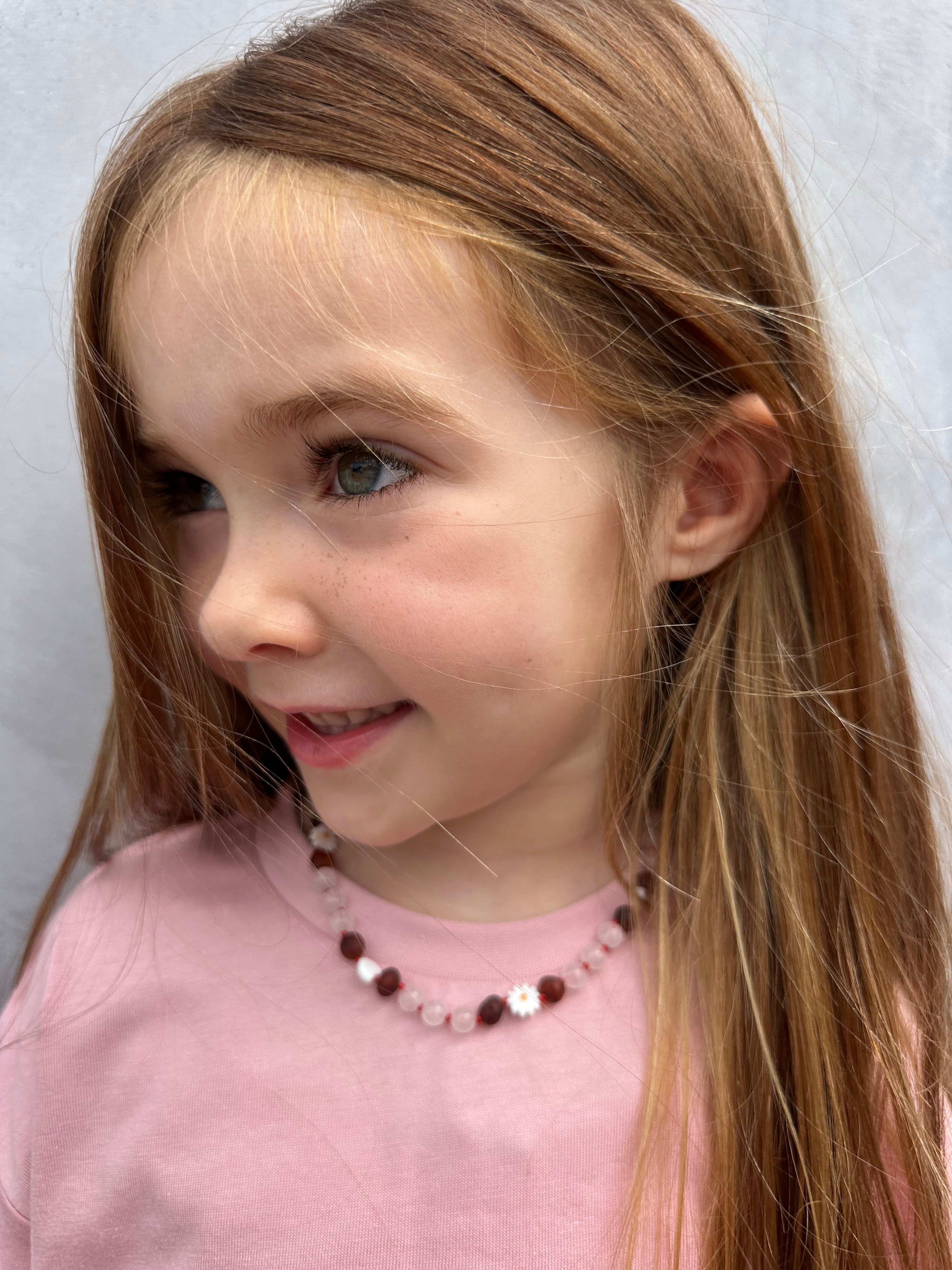 Amber Flower Necklace