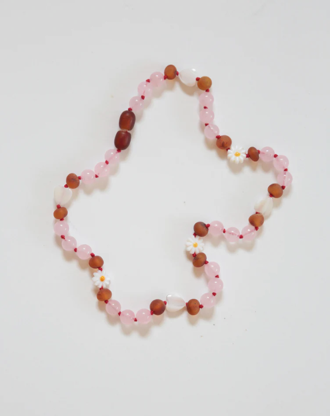 Amber Flower Necklace