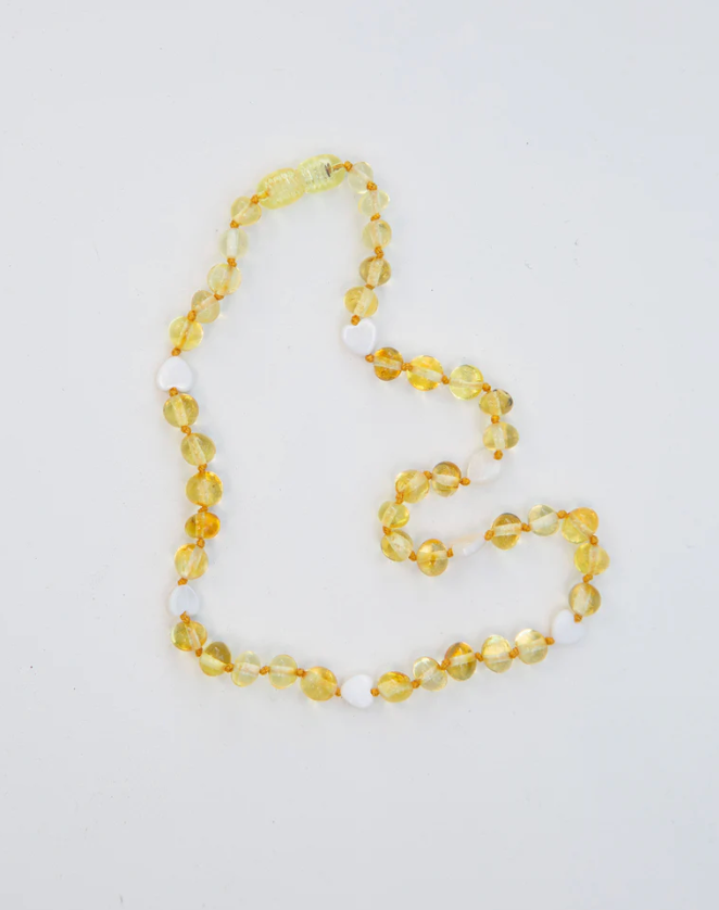 Amber Heart Necklace