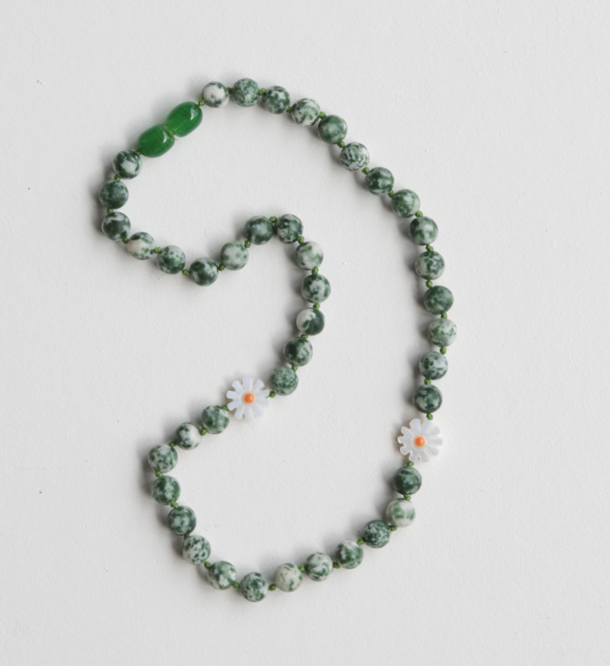 Jasper Flower Necklace