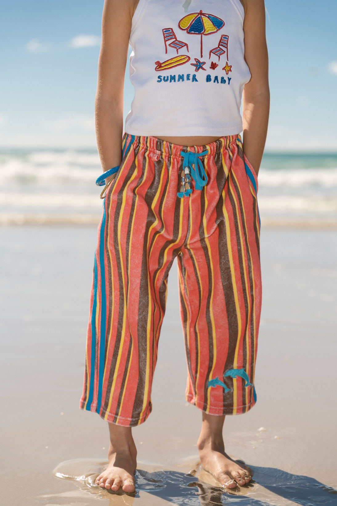 Striped Terry Pants