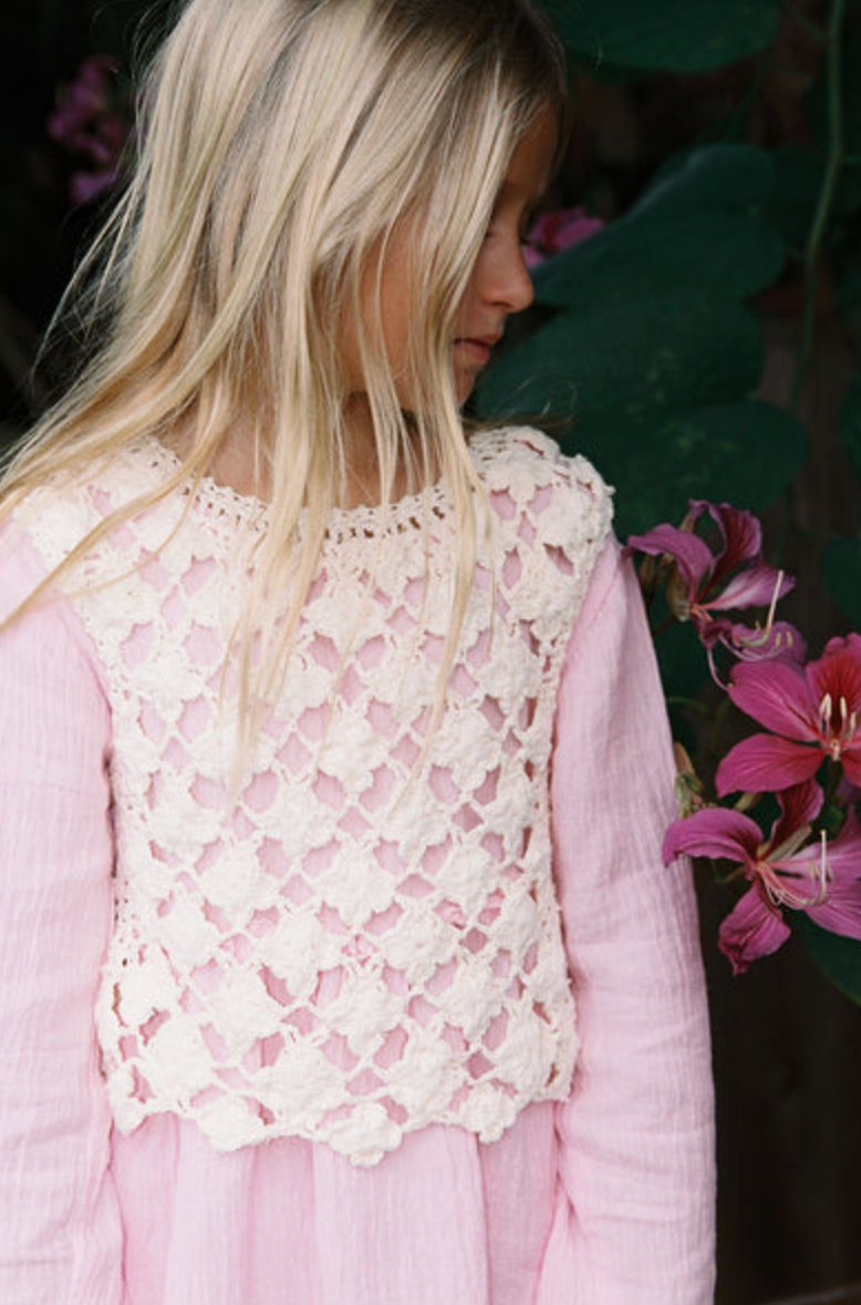 Crochet Mini Vest - Our Mates kids clothing