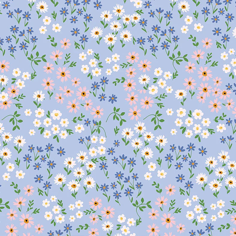 Blue Floral Babyccino Cup